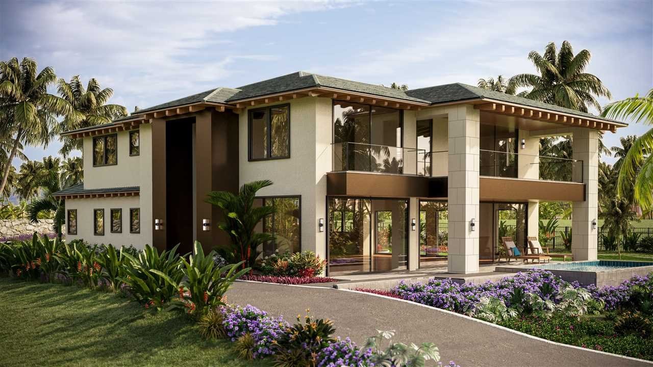 Sold luxury villa exterior, Wailea, Maui